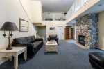 The Village at North Pointe Complex: Clubhouse Couches & Fireplace with Free Wi-Fi